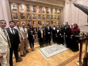 طلاب جامعة بنها في زيارة لمجلس النواب المصري - صور