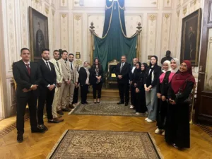 طلاب جامعة بنها في زيارة لمجلس النواب المصري - صور