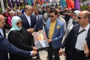 وزير الشباب والرياضة يصل القليوبية لبدء جولة تفقدية موسعة بالمحافظة - صور