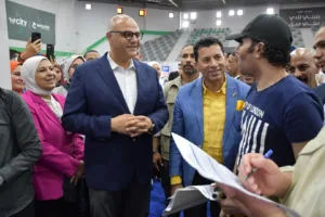 وزير الشباب والرياضة ومحافظ القليوبية يفتتحان ملتقى "توظيف مصر" بالقليوبية