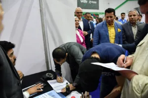 وزير الشباب والرياضة ومحافظ القليوبية يفتتحان ملتقى "توظيف مصر" بالقليوبية