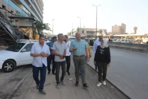 محافظ القليوبية يتفقد مشروعات تطوير ورصف وإزالة إشغالات بشبرا الخيمة