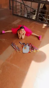 تألق لارا أحمد في بطولة الجمهورية للجمباز الفني