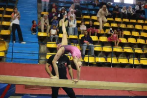 تألق لارا أحمد في بطولة الجمهورية للجمباز الفني