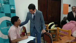 رئيس جامعة بنها يتفقد سير الامتحانات بكليتي الآداب والتجارة