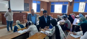 رئيس جامعة بنها يتفقد سير الامتحانات بكليتي الزراعة والطب البيطري