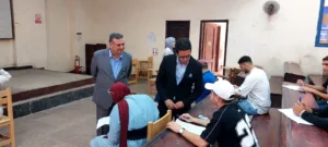 رئيس جامعة بنها يتفقد سير الامتحانات بكليتي الزراعة والطب البيطري