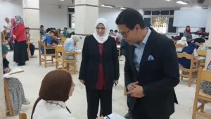 رئيس جامعة بنها يتفقد سير الامتحانات بكليتي الزراعة والطب البيطري
