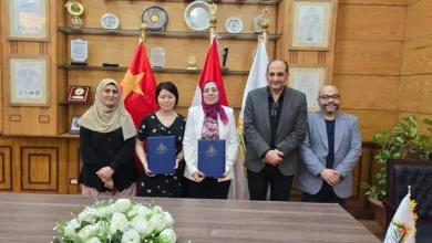 بروتوكول تعاون بين جامعة بنها والمركز الصيني لتبادل اللغة