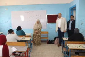 محافظ القليوبية يتفقد لجان الشهادة الإعدادية