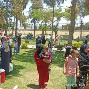 توافد المواطنون على حدائق القناطر الخيرية في رابع أيام عيد الأضحى - صور
