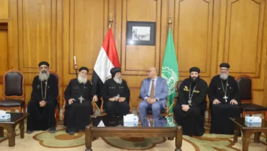 محافظ القليوبية يستقبل وفد مطرانية بنها للتهنئة بعيد الأضحى محافظ القليوبية يستقبل وفد مطرانية بنها للتهنئة بعيد الأضحى