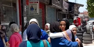 طلاب الإعدادية يحتفلون بانتهاء الامتحانات بالقليوبية