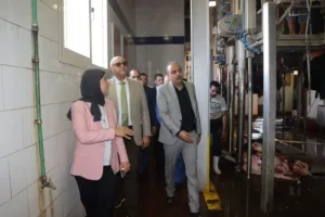 محافظ القليوبية يتفقد مجزر شبرا شهاب بالقناطر الخيرية لمتابعة سير العمل - صور