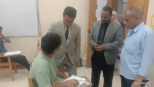 رئيس جامعة بنها يتفقد سير الامتحانات وأعمال التطوير بكلية التربية النوعية