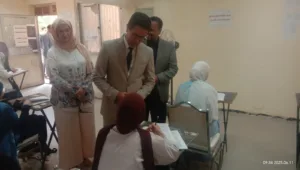 رئيس جامعة بنها يتفقد سير الامتحانات وأعمال التطوير بكلية التربية النوعية
