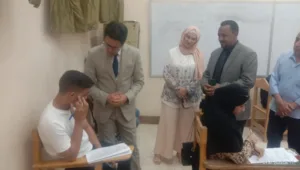 رئيس جامعة بنها يتفقد سير الامتحانات وأعمال التطوير بكلية التربية النوعية