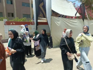 سعادة بين طلاب الثانوية العامة في أول أيام مارثون الامتحانات بالقليوبية - صور