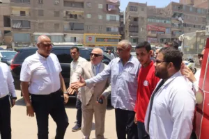 محافظ القليوبية يتفقد مركز الدم المتنقل بشبرا الخيمة - صور