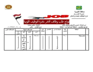القوى العاملة بالقليوبية تعلن توفير 330 فرصة عمل شاغرة