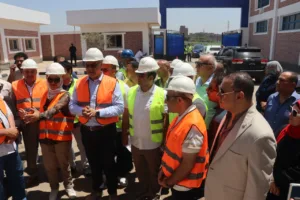 محافظ القليوبية يتفقد محطة معالجة صرف صحي نامول بطوخ