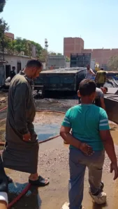 السيطرة على حريق اندلع في "تريلا" بالطريق الزراعي بالقليوبية