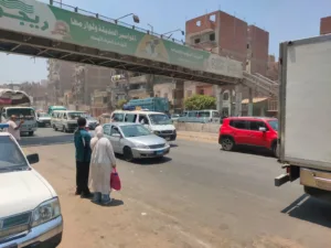 انفراجة مرورية على طريق "مصر - اسكندرية" الزراعي بعد رفع كوبري مشاة طوخ