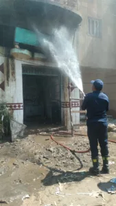 السيطرة على حريق فرن عيش بلدي ببنها