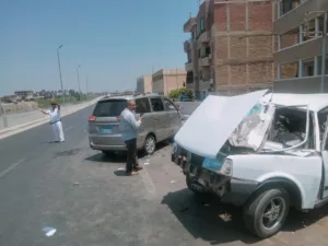 مصرع شخص وإصابة 7 آخرين في حادث تصادم بطريق بنها - المنصورة