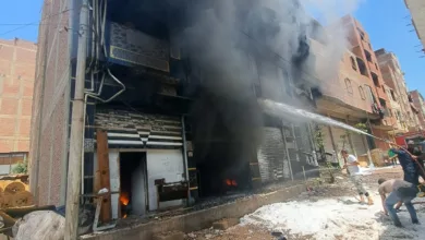 الدفع بـ6 سيارات إطفاء للسيطرة على حريق بمصنع فايبر بالقليوبية الدفع بـ6 سيارات إطفاء للسيطرة على حريق بمصنع فايبر بالقليوبية