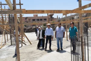 رئيس جامعة بنها يتفقد عدداً من المنشآت الجديدة بكفر سعد