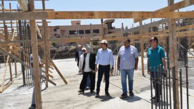رئيس جامعة بنها يتفقد عدداً من المنشآت الجديدة بكفر سعد رئيس جامعة بنها يتفقد عدداً من المنشآت الجديدة بكفر سعد