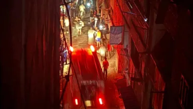 اندلاع حريق في كابينة كهرباء بعزبة النخل بالقليوبية