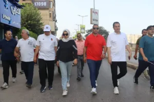 نائب محافظ القليوبية تقود ماراثون "يلا نجري ونمشي" احتفالاً بيوم الرياضة المصرية