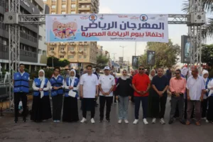 نائب محافظ القليوبية تقود ماراثون "يلا نجري ونمشي" احتفالاً بيوم الرياضة المصرية