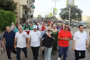نائب محافظ القليوبية تقود ماراثون "يلا نجري ونمشي" احتفالاً بيوم الرياضة المصرية