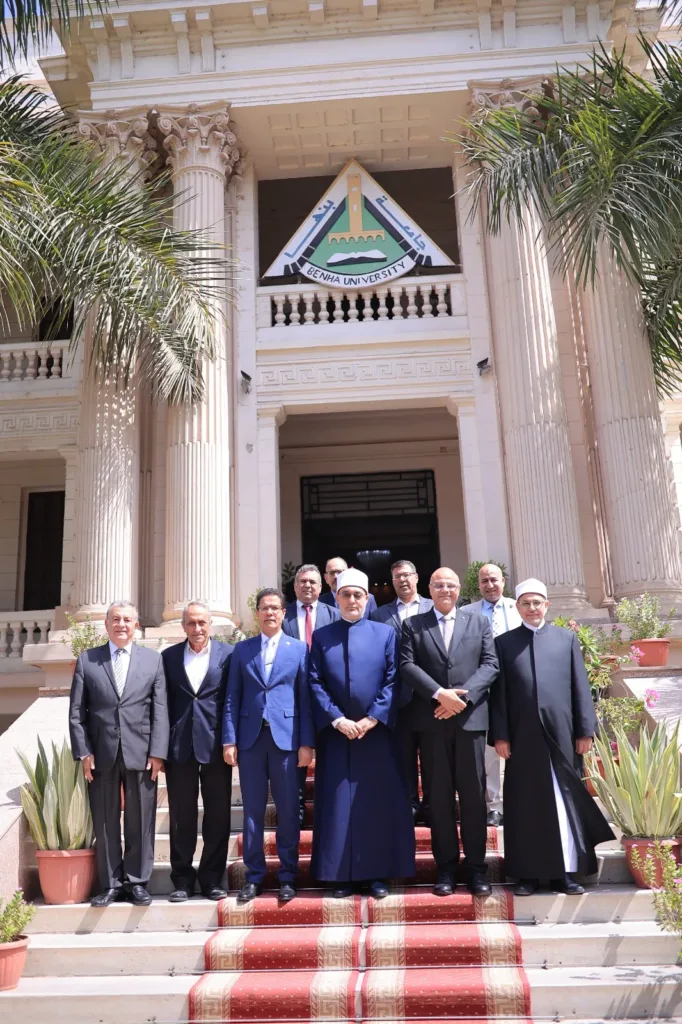 محافظ القليوبية ومفتي الديار المصرية ورئيس جامعة بنها يفتتحون فعاليات الملتقى البيئي الثاني للتنمية المستدامة محافظ القليوبية ومفتي الديار المصرية ورئيس جامعة بنها يفتتحون فعاليات الملتقى البيئي الثاني للتنمية المستدامة