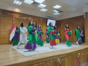 عروض فنية نوبيه وشعر ..ابرز ملامح مشاركة مواهب شبان بنها في احتفالية القليوبية بتكريم اوائل الشهادات العامة ،صور