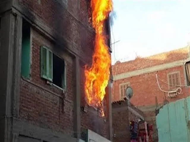 إصابة 3 أشخاص في حريق منزل بشبين القناطر