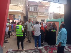 زحام أمام لجان انتخابات مجلس الشيوخ بشبين القناطر - صور