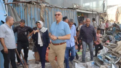 محافظ القليوبية يقود حملة لإزالة الأكشاك الغير مرخصة بمحيط حريق مترو شبرا الخيمة محافظ القليوبية يقود حملة لإزالة الأكشاك الغير مرخصة بمحيط حريق مترو شبرا الخيمة