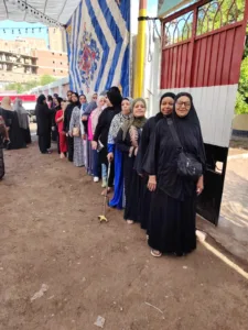 توافد الناخبين على لجان انتخابات مجلس الشيوخ بالقليوبية
