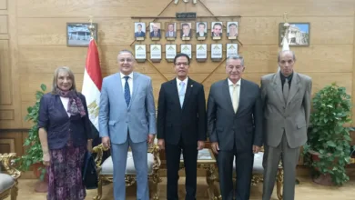 رئيس جامعة بنها يترأس لجنة اختيار عميد كلية الزراعة بمشتهر