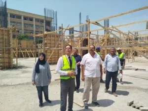 رئيس جامعة بنها يتفقد عدداً من المنشآت الجديدة بكفر سعد