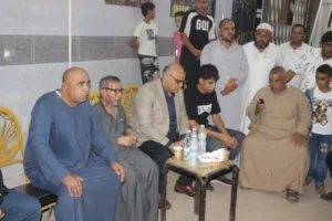 محافظ القليوبية يقدم واجب العزاء لأسر ضحايا حريق القناطر الخيرية