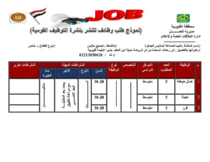 79 فرصة عمل جديدة لشباب القليوبية برواتب مجزية ومزايا خاصة