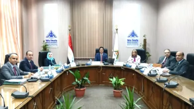 لجنة قيادات جامعة بنها تستقبل المتقدمين للوظائف القيادية