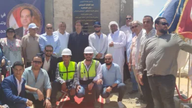 رئيس جامعة بنها يضع حجر الأساس لمعسكر طلابي متطور يضم منشآت رياضية وإدارية بمطروح