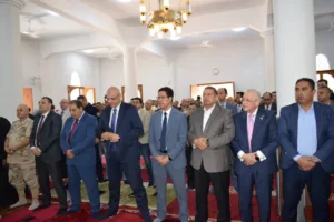 افتتاح مسجد الحبيب المصطفى بجامعة بنها بحضور محافظ القليوبية ورئيس الجامعة
