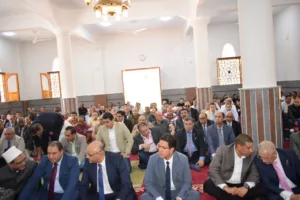 افتتاح مسجد الحبيب المصطفى بجامعة بنها بحضور محافظ القليوبية ورئيس الجامعة